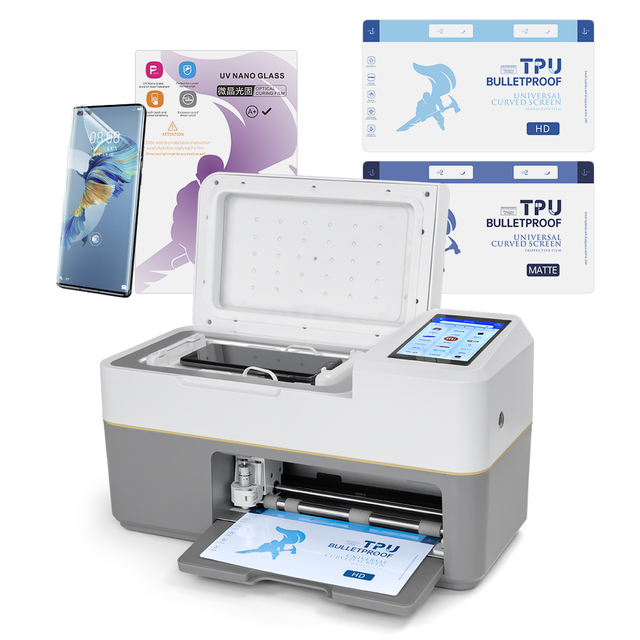 Unlimited Flexible Mobile Phone Film Screen Protector 3 in 1 Multi Function Cutting and Laminating Machine