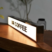 Boîte à lumière personnalisée boîte d'éclairage led pour publicité boîte à lumière led enseigne lame de café