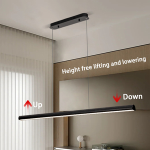 Đơn giản màu đen Nhôm dẫn ánh sáng mặt dây chuyền điều chỉnh chiều cao chống chóng mặt tính năng dài di chuyển lịch thi đấu cho nhà sử dụng sống ăn uống - Product Image 5