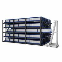 Étagère de stockage en acier pour entrepôt, personnalisable, capacité 3000 kg, profilés en acier alvéolaires modulaires, système de rangement enroulable