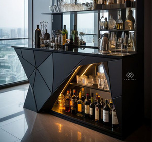 Thiết kế mới thời trang công nghiệp cổ điển tấm gỗ dài cao bàn nhà hàng quầy <span class=keywords><strong>bar</strong></span> - Product Image 1