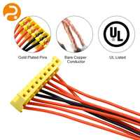 Arnés de Cableado Industrial de Aluminio con Múltiples Interfaces, Revestimiento Trenzado de PVC, Conector Adaptador, 1m de Longitud, 12V