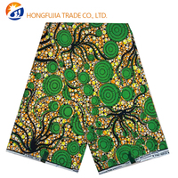 Kain Tenun Organza Batik Pagne Afrika 100% Katun Polos Anti-Pilling Berat Sedang dengan Pola Emas Super Mewah