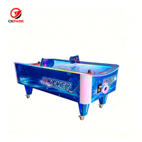 Coin Operated Indoor Air Hockey Table Full LED Lighting Electronic Score Counter Game Table for Family Entertainment Center