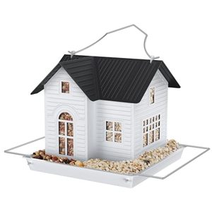 Солнечная кормушка для птиц Junsu: подвесная, металлическая, с подсветкой, прочная, со съемной крышкой, легко заправляемая, для улицы - Product Image 5