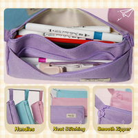 Trousse à crayons double couche couleur bonbon grande capacité pour étudiants, fournitures scolaires, vente directe usine