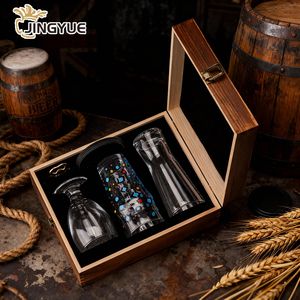 3 gói biểu tượng tùy chỉnh Craft pint bia kính và mở chai phụ kiện thiết lập trong hộp quà tặng bằng gỗ cho đám cưới sinh nhật - Product Image 6