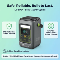 Station d'alimentation portable FDC300 Mini 288Wh LiFePO4 avec double port USB bidirectionnel 140W pour ordinateur portable, appareil photo, drone, camping