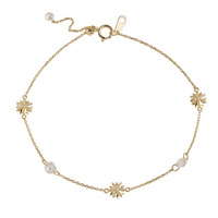 DEYIN personalizado último diseño de moda 10k oro flor en forma de moissanita pulseras de alta calidad de lujo de las mujeres brazalete