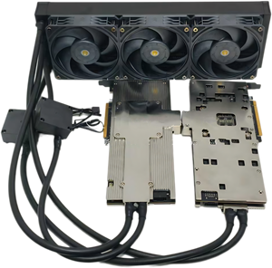 Gabinete de Computadora con Refrigeración Líquida de Placa Fría para 4 GPU RTX 5090, Servidor con Rodamiento de Aceite, Silencioso y Eficiente Energéticamente, Reemplaza la Refrigeración Tradicional - Product Image 3