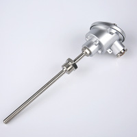Sonda de Temperatura Industrial RTD PT100, Acero Inoxidable 316, Cabeza de Aluminio Impermeable, Termómetro de Resistencia WZP
