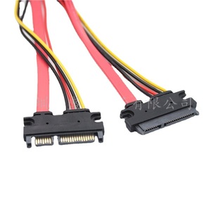 สายต่อขยาย SATA 7+15 แบบตัวผู้เป็นตัวเมีย 22P ขั้วต่อรวมข้อมูลและพลังงานฮาร์ดไดรฟ์สำหรับคอมพิวเตอร์ - Product Image 1