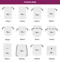 Meilleure Emballage Pochette à Bijoux en Velours Rose avec Cordon, Sac d'Emballage Bijoux Personnalisé, Pochette Cadeau Bijoux