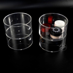 Manufacturer Wholesale Modern Acrylic for Cosmetic Storage <b>Box</b> Easy Assembly Custom Transparent <b>Makeup</b> Organizer for Outdoor - Product Image 3