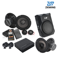 Système de haut-parleurs pour véhicule Premium Zeming 12V, ensemble de subwoofer haute fidélité, tweeter, amplificateur, kit complet, modification audio de voiture