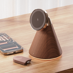 Novità 2026: Caricatore Wireless 3 in 1 con Luce Notturna e Supporto per Ricarica Wireless Rimovibile per Orologi, Riponibile nella Base - Product Image 3