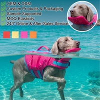 Maillot de bain pour animaux de compagnie personnalisé, luxe, simple, été, écologique, durable, flottabilité élevée, couleur unie contrastée, pour chiens grands/petits, XL