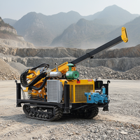Machine de forage géologique mobile à moteur diesel NQ HQ PQ NTW pour l'exploration minière aurifère, profondeur de forage de 400 m