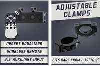 Diskon besar sistem Audio Speaker atap Universal BT/USB/AUX tahan air untuk UTV ATV SSV RV Marine Custom Soundbar kondisi baru