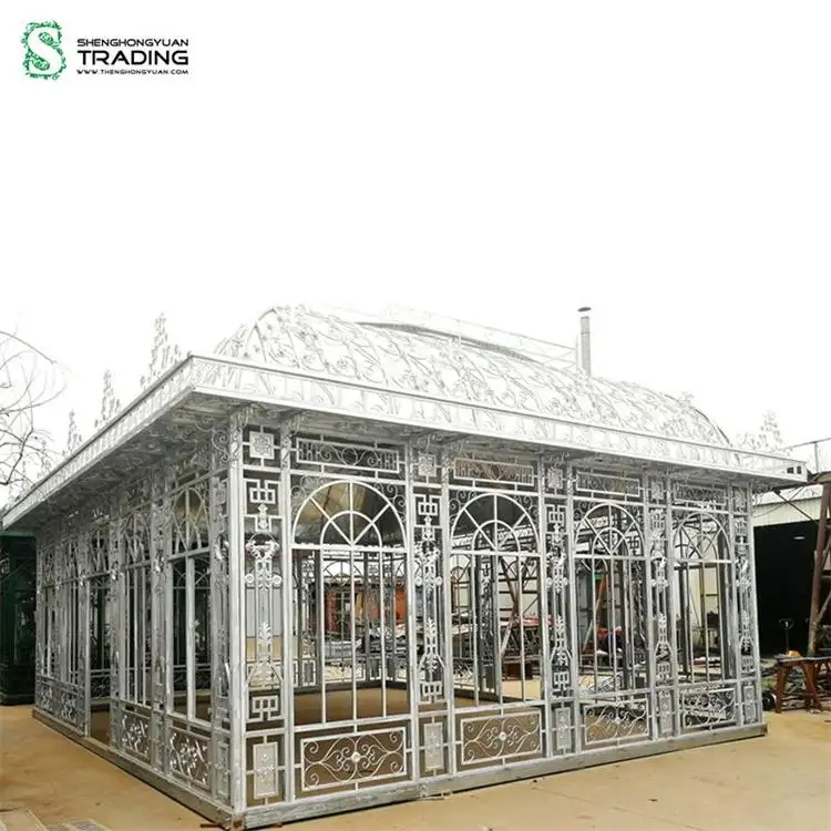 Maison de verre victorienne en fer forgé grand conservatoire
