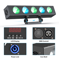 Projecteur de scène professionnel 80W LED RGBW DMX512 4-en-1 5-yeux COB à matrice de points pour hôtels et bars/KTV