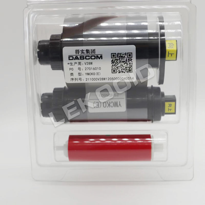 Dc Card Pinter Ribbon DASCOM DC3300 Original YMCKO Card Printer Ribbon for 500 Images ...