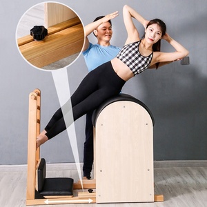 SANFAN High Quality <b>Wooden</b> Body Shape Gym Equipment Fitness <b>Ladder</b> Barrel Yoga Home Workout Equipment SF-P0524LB Gym Equipment F - Product Image 4
