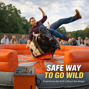 야외 성인용 전동 인플레이터블 로데오 라이딩 인플레이터블 메카니컬 불 카우보이 로데오 라이드 메카니컬 불 - Product Image 2