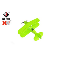 Avión Planeador RC Biplano de Ala Fija para Principiantes con Estabilización Giroscópica 3D6G, Modelo de Avión de Control Remoto para Aficionados