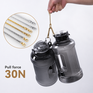สร้อยคอเชือกถักสแตนเลสชุบทอง 18K ขนาด 2.5-6 มม. สำหรับทุกเพศทุกวัย เหมาะสำหรับวันครบรอบ (ขายส่ง) - Product Image 2