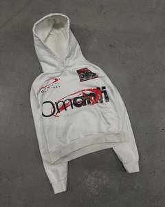 Sudadera con Capucha de Felpa Gruesa, Estilo Desgastado, con Estampado Gráfico, para Hombre, de Fabricante de Ropa - Product Image 3