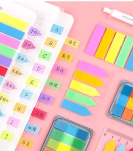 Nuevas Pestañas Adhesivas de Colores Estéticas para Índices, Notas Adhesivas para Estudiantes, Clasificación Escolar y Uso en Oficina, Venta al Por Mayor - Product Image 1