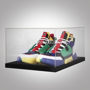 Rõ ràng <span class=keywords><strong>Acrylic</strong></span> Giày hộp lưu trữ phong cách nhựa Stackable Giày hộp thả phía trước phong cách tổ chức Thùng giá với nắp đậy từ tính - Product Image 5