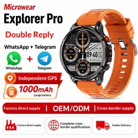 [WhatsApp+Paper Plane Reply] Montre connectée modèle privé, best-seller sportif transfrontalier, avec batterie 1000 mAh, GPS autonome et écran TFT