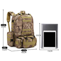 Mochila de Senderismo al Aire Libre al por Mayor, Sistema MOLLE, Impermeable, Mochila de Trekking de Gran Capacidad, Bolsa de Viaje para Campamento