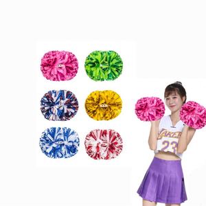 Pompones Personalizados con Diseño de Color para Animadoras, Pompones Escolares para Niñas - Product Image 2