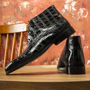 Zapatos Oxford de Cuero Genuino para Hombre, con Punta Cuadrada, con Cordones, para Todas las Temporadas, para Oficina, Envío Directo - Product Image 2