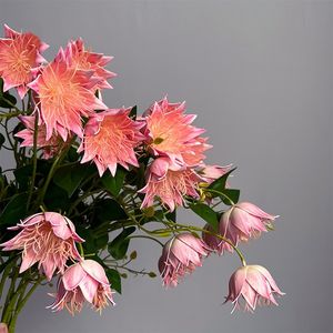 KEWEI 1023 Popular Real Touch 3 cabezas <span class=keywords><strong>Coelogyne</strong></span> orquídea lirio flor decoración del hogar - Product Image 6