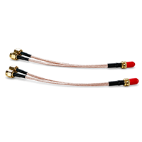 Kabel Splitter SMAFemale ke 2 SMAMale Y RG316 Koaksial 400-3GHz 400-3GHz 15cm RF Jumper WiFi IoT Router Gateway Aerial