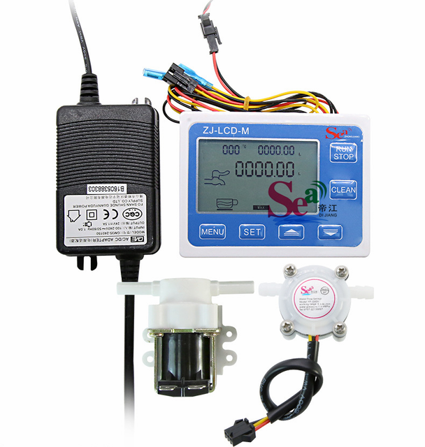 China Manufacturer's Kit 1/4'' Hose Liquid Sensor LCD-M Filling Equipment Quantitative Water Valve Flow Controller