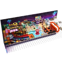 Équipement de terrain de jeu intérieur souple avec dessin 3D gratuit pour enfants, toboggans de parc d'attractions, installations de divertissement souples, centre de jeux intérieur