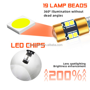 TGZ Blanc Pur 12v T10 Canbus 291 <span class=keywords><strong>W5W</strong></span> 19SMD Park Light 194 Led Light 168 Ampoule Voiture Led Porte Côté Projecteur Len - Product Image 3