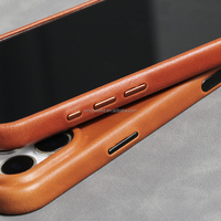 Étui de téléphone en cuir personnalisé en cuir véritable pour iPhone 17 Pro Max