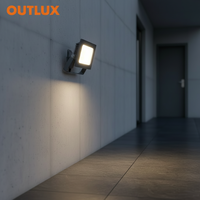 Projecteur LED extérieur étanche IP65 20-200W en aluminium, série avec capteur de puissance et température de couleur commutables, pour entrée de stade et jardin