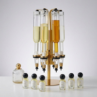 Support de Présentation de Parfum Rotatif de Luxe Amélioré, Grande Capacité, 6 Têtes, 500ml/750ml, Distributeur de Parfum pour Bar