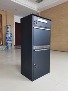 새로운 디자인 안전 맞춤형 아연 도금 강철 우편함 가정 정원 소포 배송함 (야외용) - Product Image 4