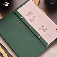 Porte-menu en lin, élégant, pour bistrot, personnalisable, pour salles à manger, hôtels, restaurants