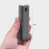 Kit de nettoyage portable 2-en-1 pour téléphones portables et ordinateurs : spray nettoyant coloré et chiffon en microfibre pour écrans de tablettes et PC