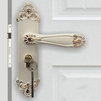 Poignée en laiton Design de luxe Serrure de porte Designs antiques Poignées de porte et de fenêtre rétro