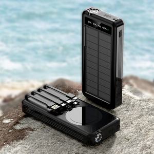 Banco de Energía Solar Portátil Personalizado de 10000 mAh con Luz de Camping para Cargador Exterior - Product Image 3